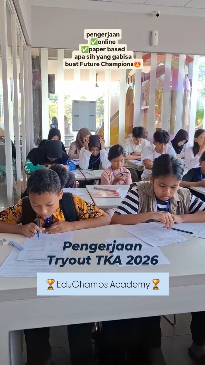 Poster Try Out TKA 2026 EduChamps Academy